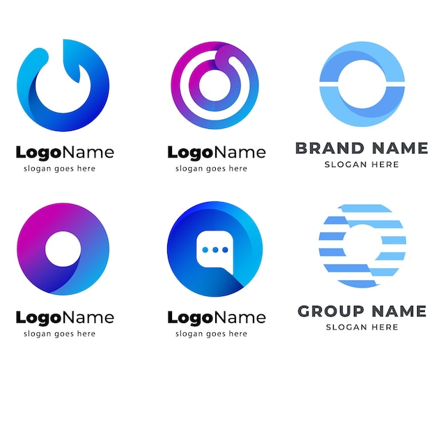 Kolekcja logo litery O Premium Vector