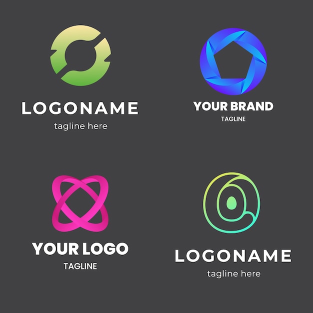 Kolekcja logo litery O Premium Vector