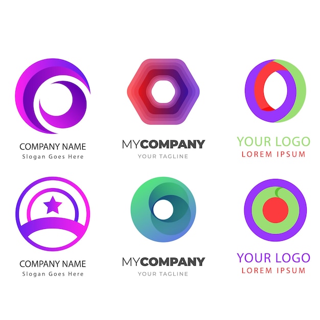 Kolekcja logo litery O Premium Vector