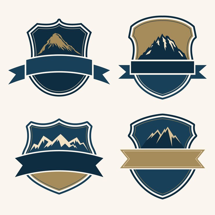 Wektor kolekcja logo odznaki przygody