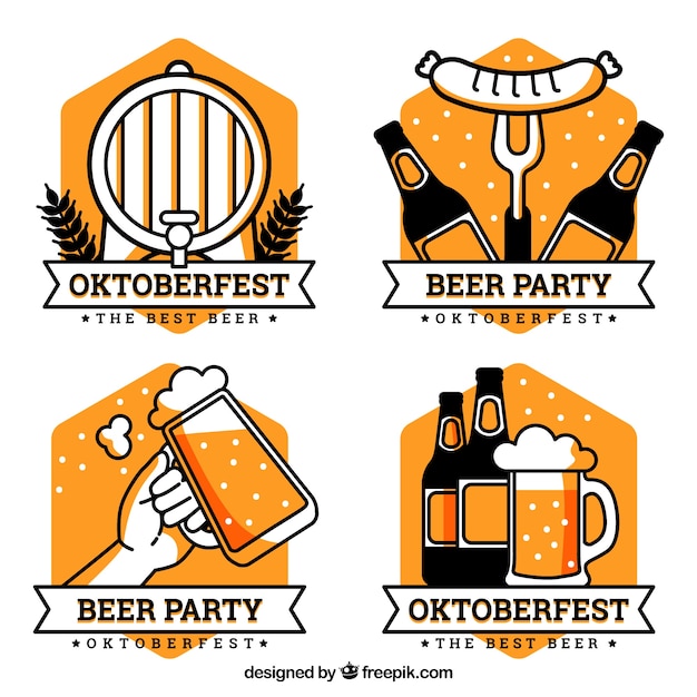 Plik wektorowy kolekcja logo oktoberfest