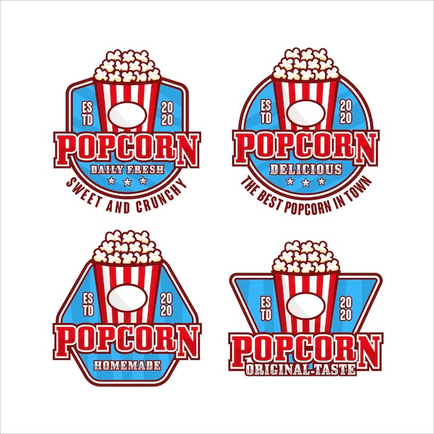 Kolekcja Logo Premium Z Popcornem