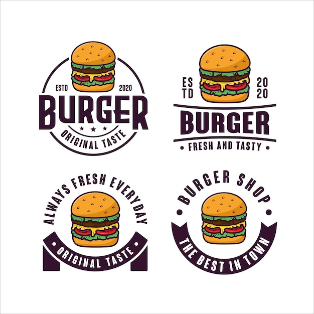 Kolekcja Logo Projektu Burgery