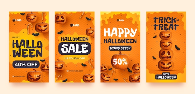 Kolekcja Opowiadań Na Instagramie Na Obchody Halloween