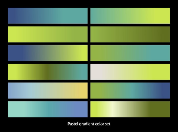 Kolekcja Pastelowych Kolorów Gradientu