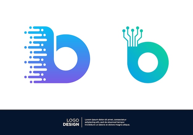 Plik wektorowy kolekcja projektowania logo litery t symbol abstrakcyjny dla technologii cyfrowej