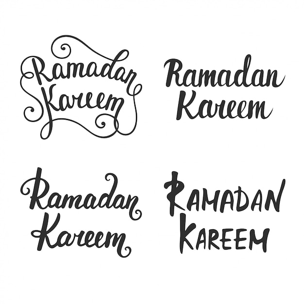 Kolekcja Ramadan Kareem Nowoczesnej Kaligrafii