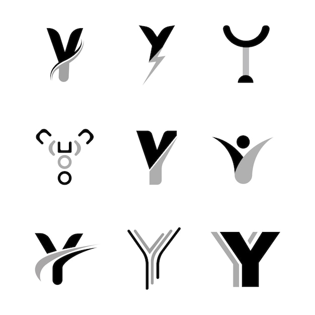 Kolekcja Szablonów Logo Y