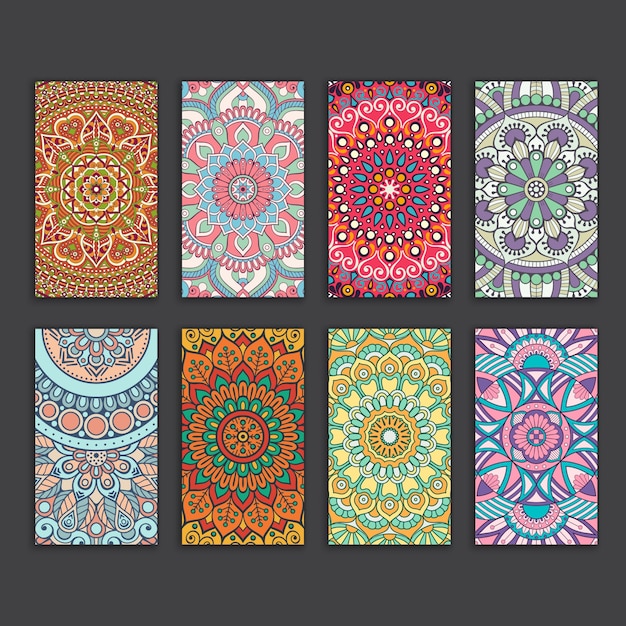Kolekcja szablonów wizytówek firmy Mandala
