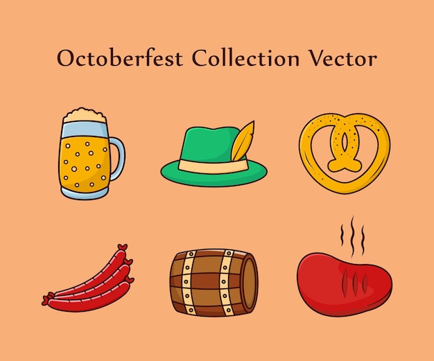 Kolekcja Szablonu Projektu Ikony Octoberfest