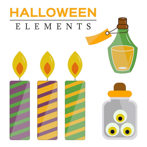 Kolekcja Vector Helloween Elements