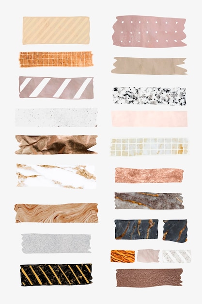 Kolekcja wektorów taśmy washi