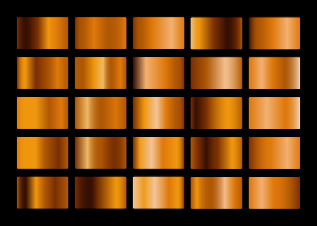 Kolekcja Złota Metalowy Gradient