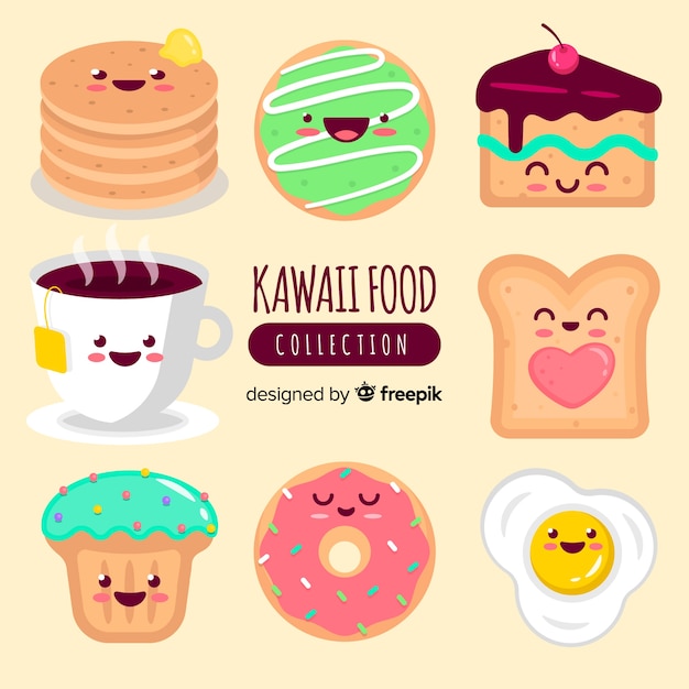 Kolekcja żywności Kawaii