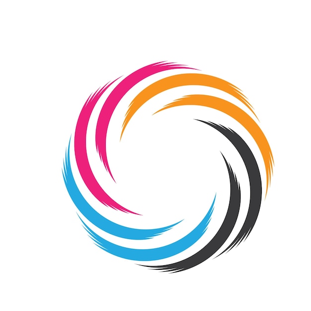Koło Logo Szablon Wektor Projekt