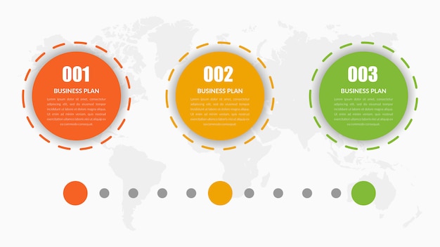 Koło Osi Czasu Infographic Element Projektu