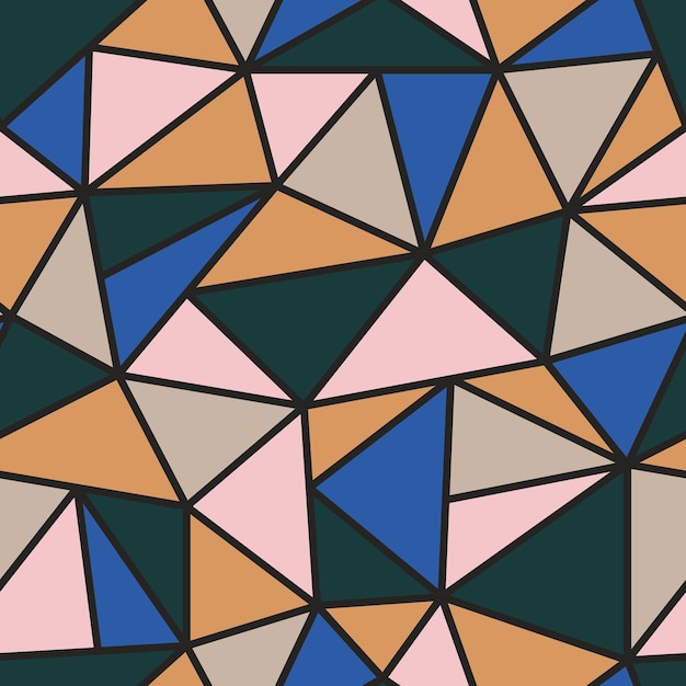 Kolor Bezszwowe Wielokątny Wzór Geometryczny Abstrakcyjna Powtarzalna Moda Tło Mozaika Druku
