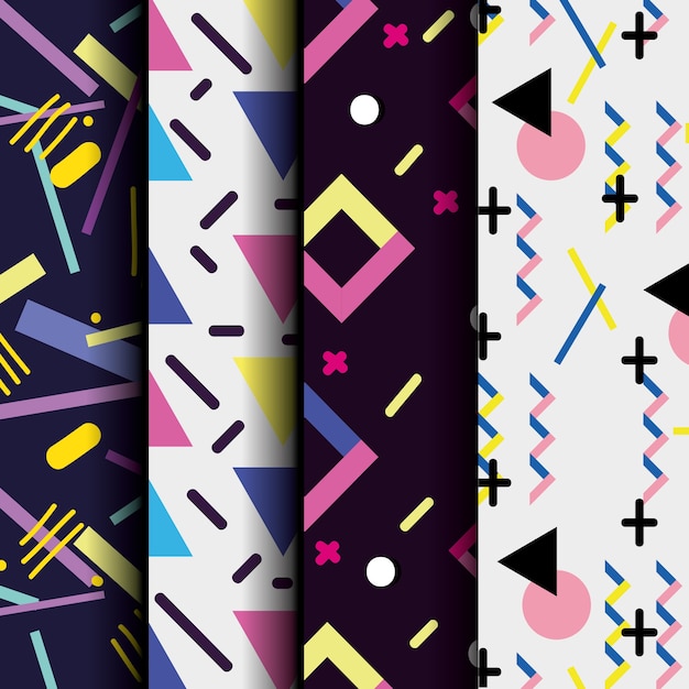 Kolor geometryczna postaci tła projekta wektoru ilustracja