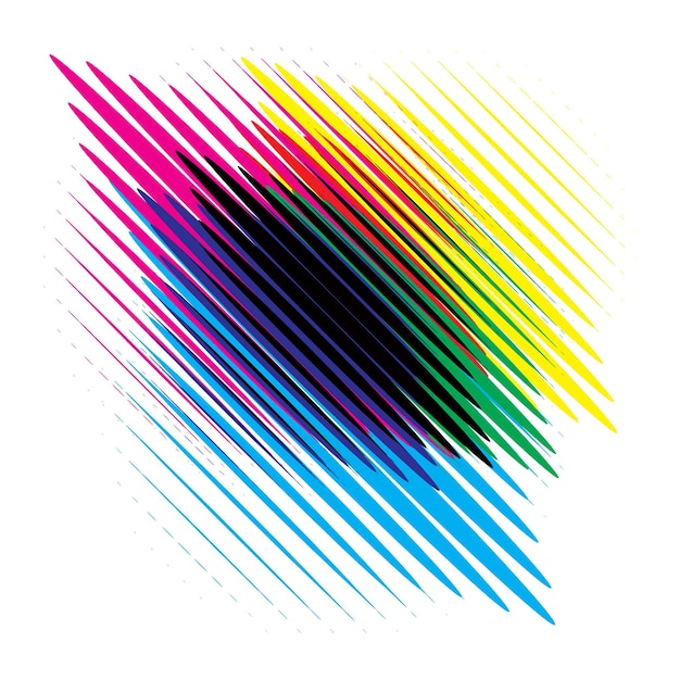 Plik wektorowy kolor ilustracji wektorowych półtonów rgb i cmyk