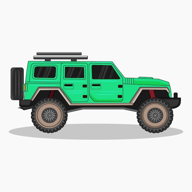 Plik wektorowy kolor jeep model wektor sztuki