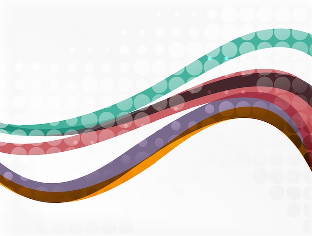 Plik wektorowy kolor nakładających się pasków fali wektor abstrakcyjne tło szablon wektora opcji schematu układu przepływu pracy lub projektowania stron internetowych