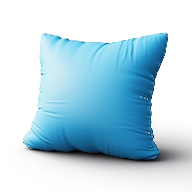 Plik wektorowy kolor niebieski poduszka izometryczna wektor białe tło isola