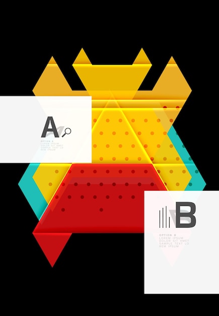 Kolor Trójkątów Tła Nowoczesne Geometryczne Abstrakcyjne Tło