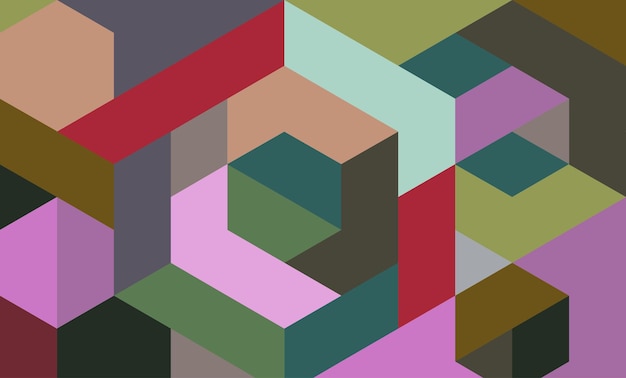 kolorowa abstrakcyjna sztuka geometryczna