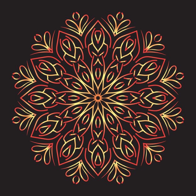 Kolorowa Arabeska Wzorzysta Mandala Ornament Zarys Doodle Handdrawn Ilustracja