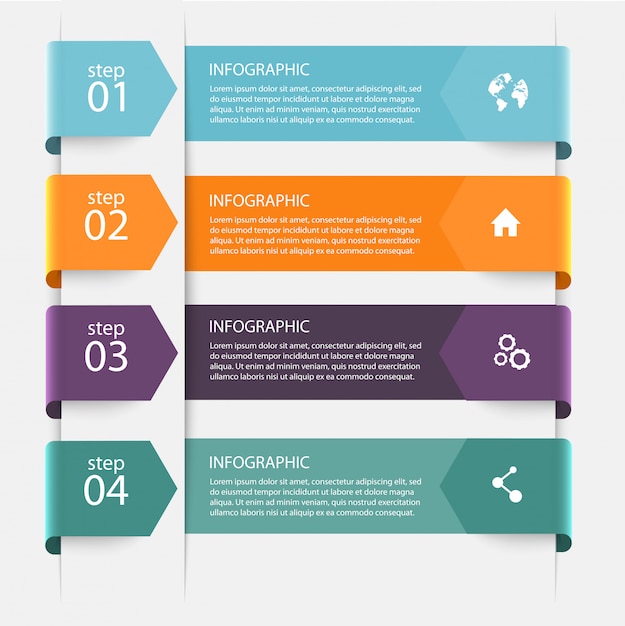 Plik wektorowy kolorowa grafika informacyjna