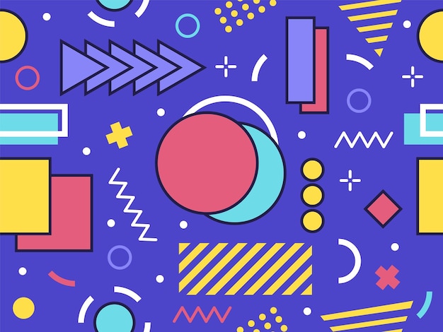 kolorowa ilustracja kreskówkowa z różnymi symbolami
