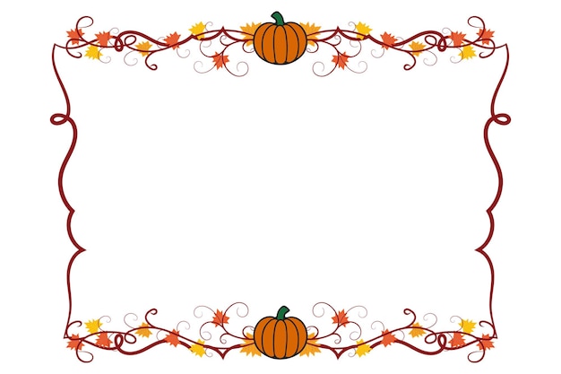 Plik wektorowy kolorowa ramka thanksgiving square jesienią opuszcza jesienne wibracje zaproszenie na imprezę kartka ślubna granica