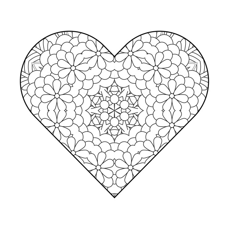 Kolorowanka dla dorosłych Kwiatowa mandala do kolorowania Okrągła mandala do kolorowania