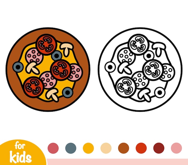 Kolorowanka Dla Dzieci, Pizza
