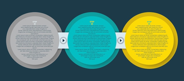 Plik wektorowy kolorowe abstrakcyjne biznesowych infographic szablonu