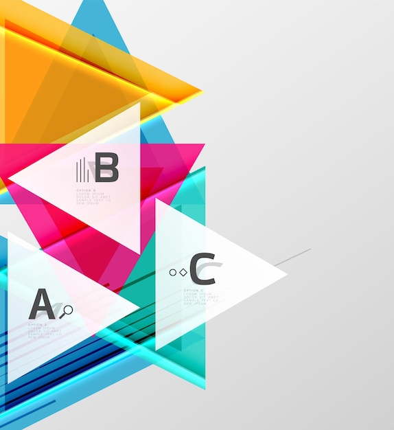 Kolorowe abstrakcyjne kształty tła Minimalistyczny design