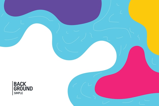 Kolorowe abstrakcyjne tło Fala banner szablon ilustracji wektorowych