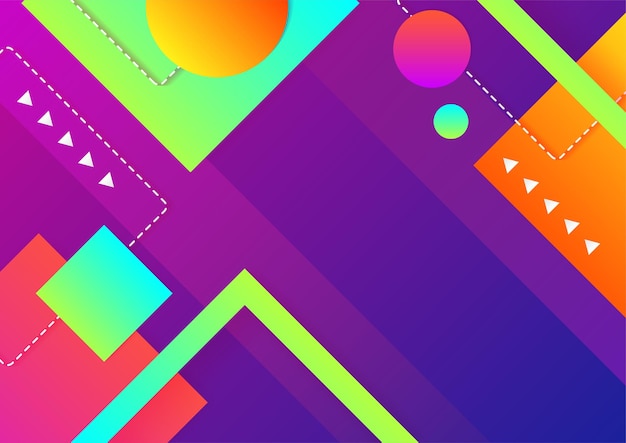 Kolorowe abstrakcyjne tło z geometrycznymi kształtami