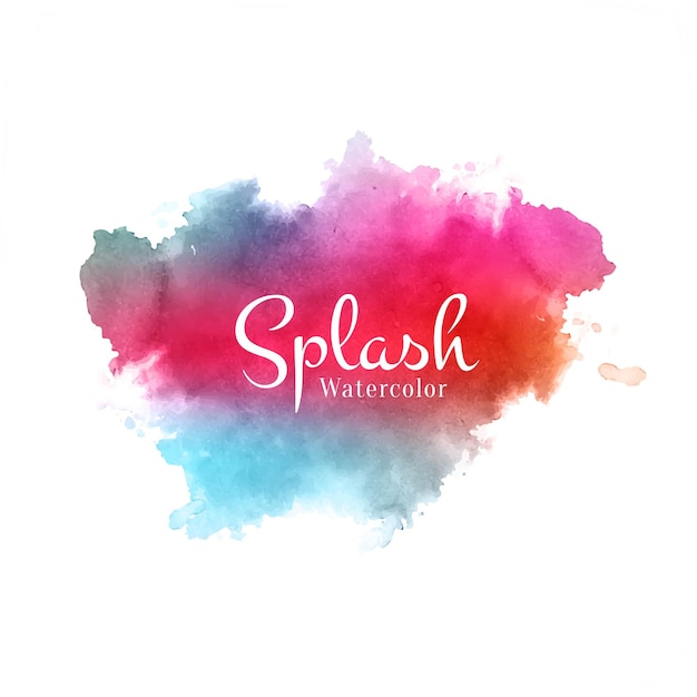 Kolorowe akwarela splash dekoracyjne