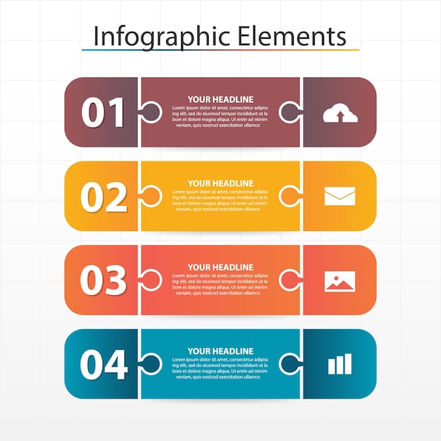 Plik wektorowy kolorowe elementy infografiki firmy