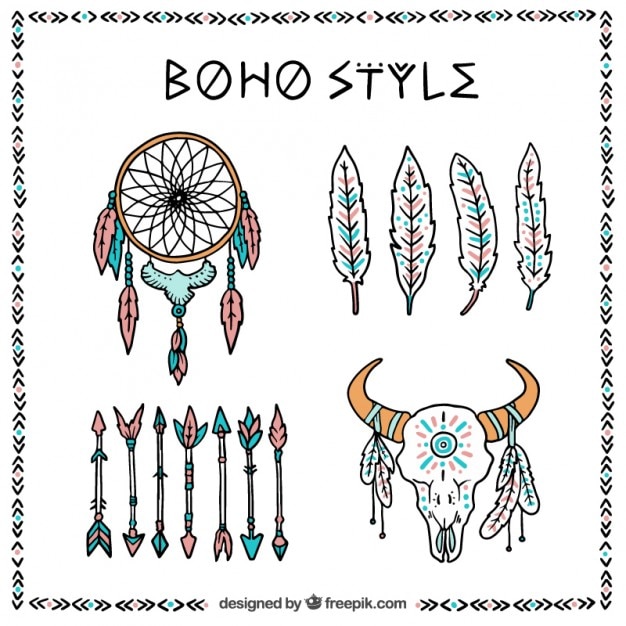 Kolorowe elementy stylu boho