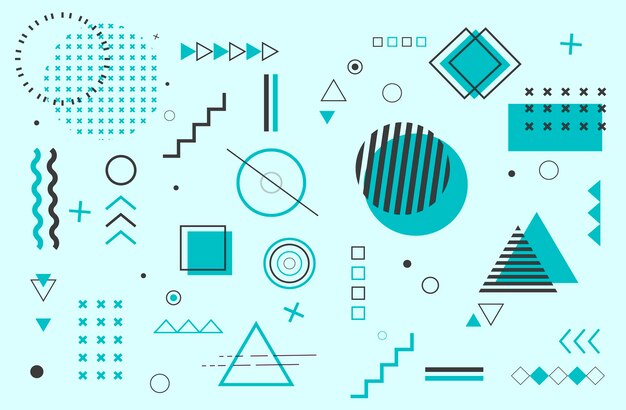 Kolorowe geometryczne tło Minimalna konstrukcja okładki szablonu internetowego Nowoczesne abstrakcyjne tło z
