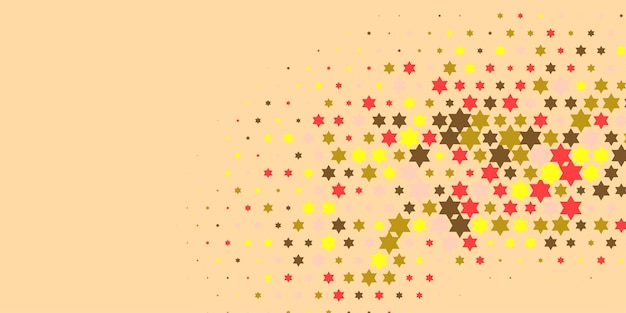 Plik wektorowy kolorowe gwiazdy abstrakcyjne ilustracja tło piękny baner z przestrzenią kopiowania