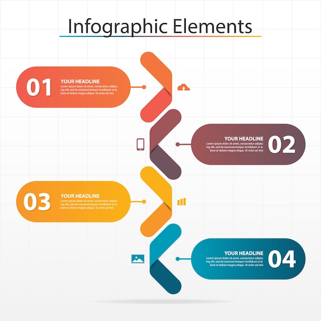 Plik wektorowy kolorowe koło biznesu infografiki elementów