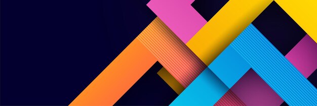Kolorowe kolorowe abstrakcyjne nowoczesne technologie projekt tła Wektor abstrakcyjna graficzna prezentacja projekt transparent wzór tła szablon sieci web
