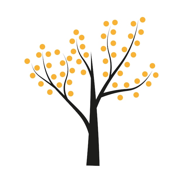 Kolorowe Kropki Drzewa Na Zielonym Tle Dla Projektu Dekoracyjnego Lato Tła Ilustracji Wektorowych