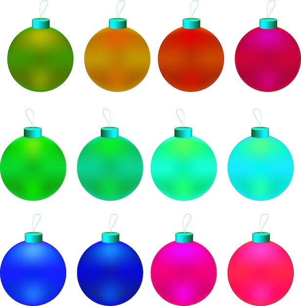 kolorowe kulki Boże Narodzenie