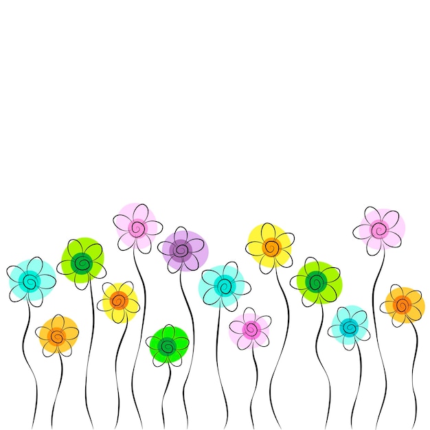 Kolorowe Kwiaty Scenografia Na Wakacje