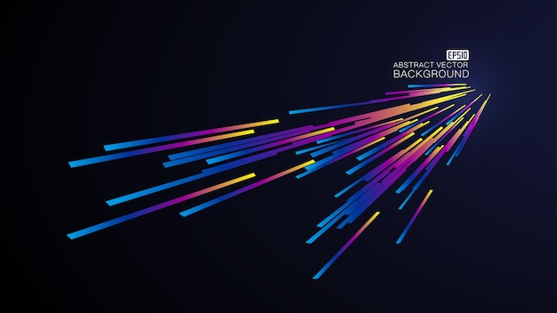 Kolorowe Linie Tworzą Tło Wiązki światła, Abstrakcyjne Tło Wektorowe