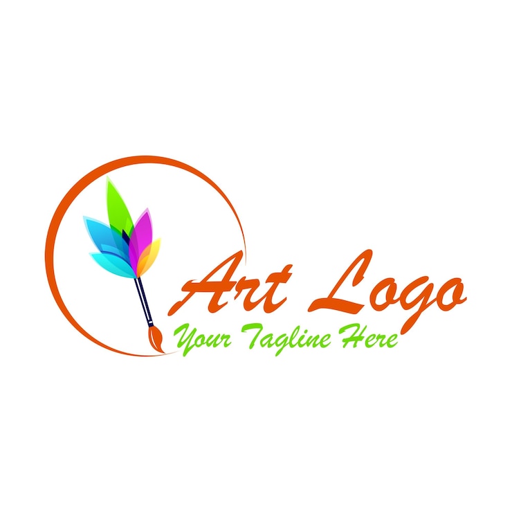 Wektor kolorowe logo artystyczne